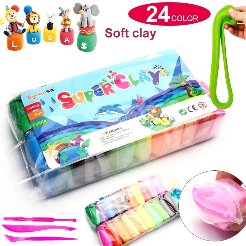 SUPER SOFT CLAY LARGE 24 color