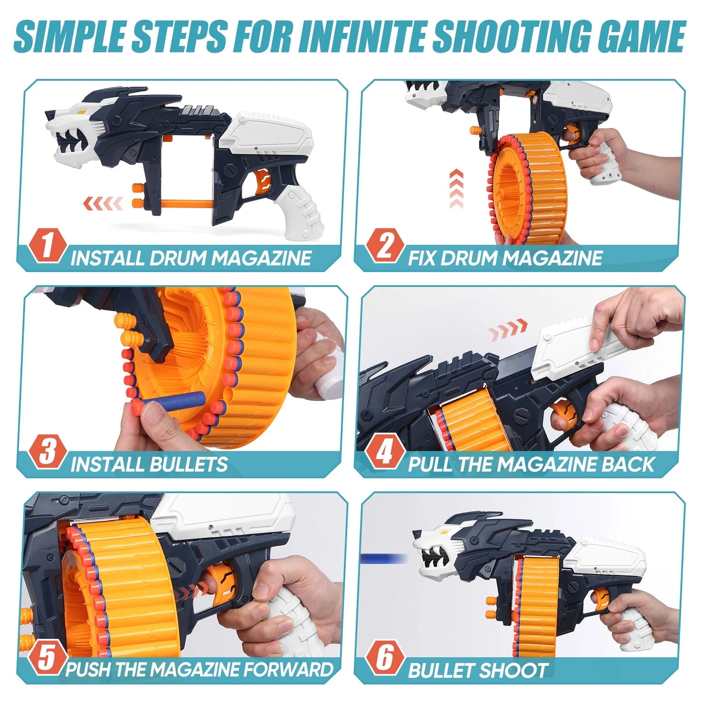 DINOSAUR FOAM DART BLASTER